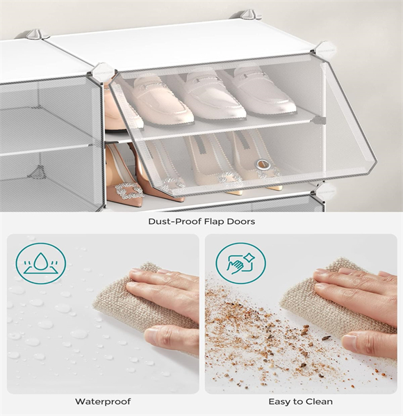 Shoe rack with cover